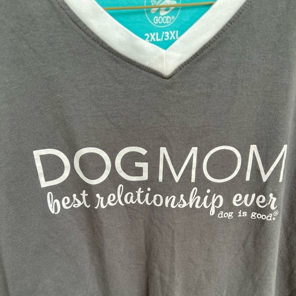 Dog is Good Other - Womens 2XL 3XL Dog is Good Sleepshirt Lounge Teal Gray soft short sleeve EUC